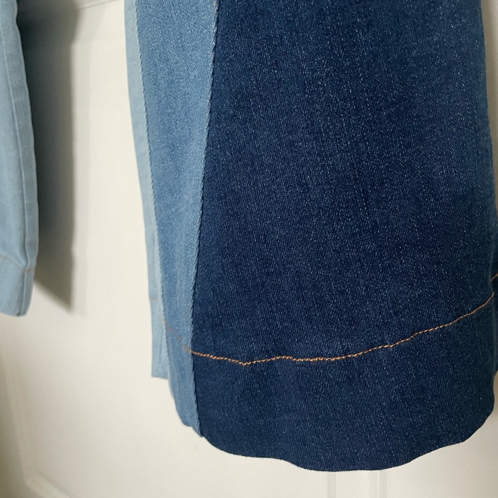 NWOT Colorblock Flare Jeans - Picture 6 of 8